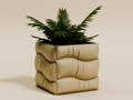 Cloth Plant Pot -Let's Get Wavy (Com. Lic.)
