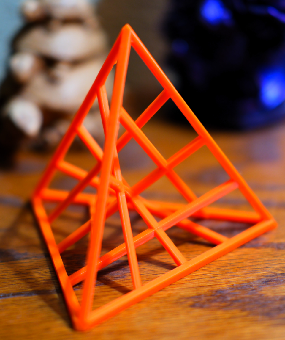 Line Art Tetrahedron