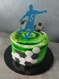 Footballer cake topper