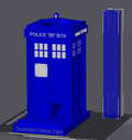 Tardis Dice Tower /w Tray