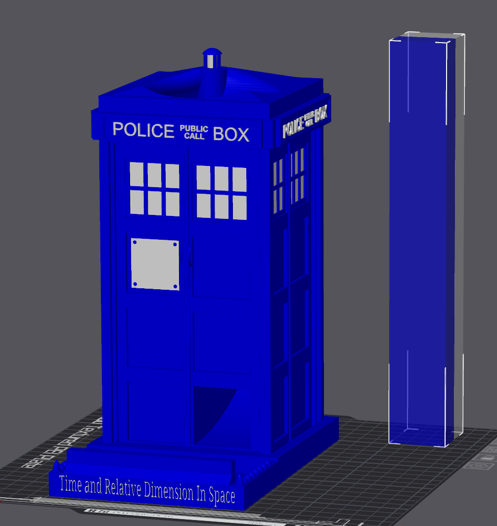 Tardis Dice Tower /w Tray