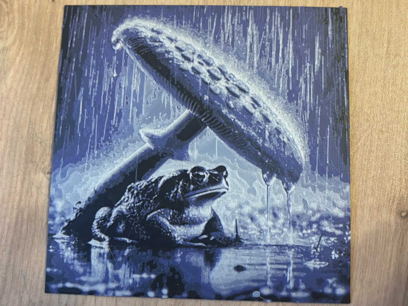 Hueforge Toad in the purple rain