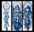 Set of 3 bookmarks - Dreamcatchers to help with catching those bad Dreams
