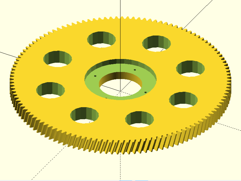 RC 450/470 Slant Thread Main Drive Gear 121T