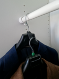 Hanger that saves space in the wardrobe