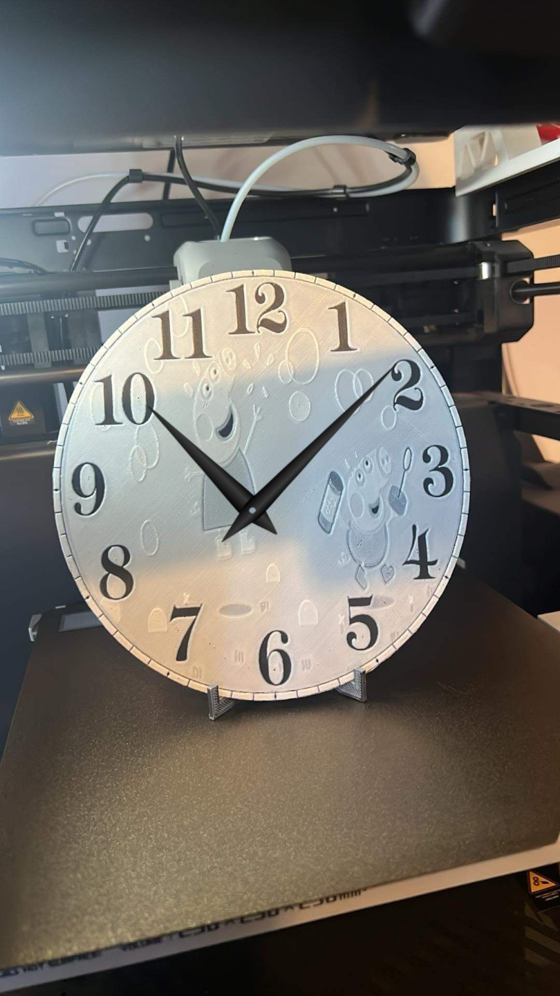 peppa pig hueforge clock face