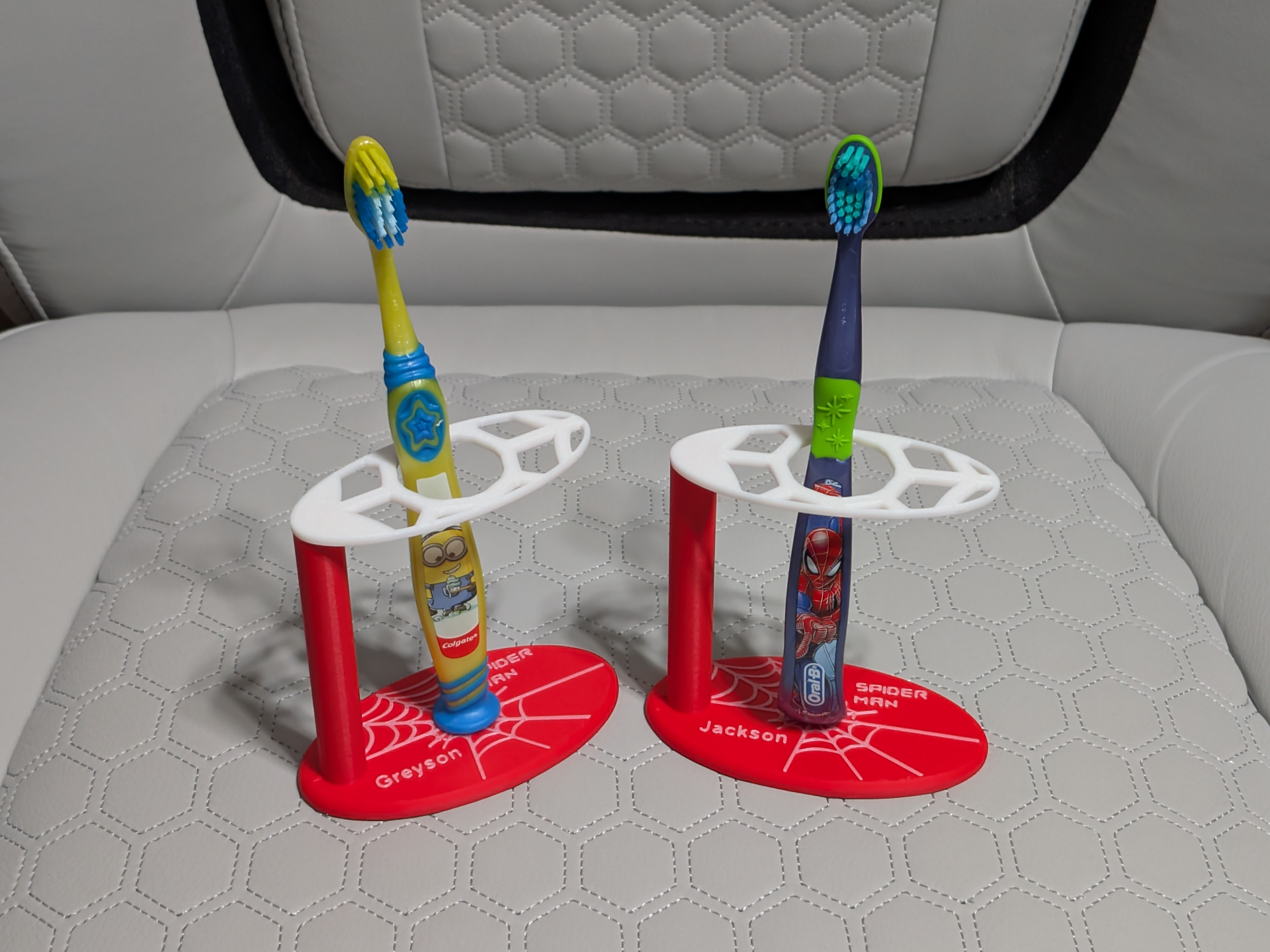 Tooth brush holder - Spiderman - kids name
