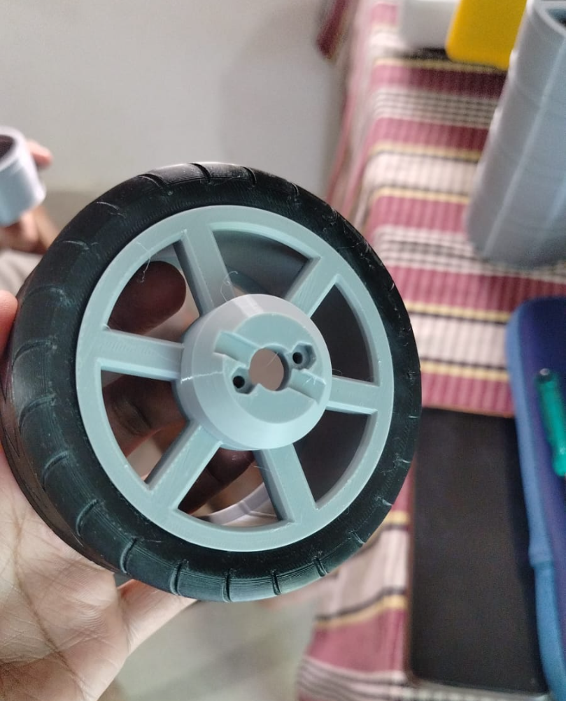 Tire for WildWillyRobots stair climbing rover