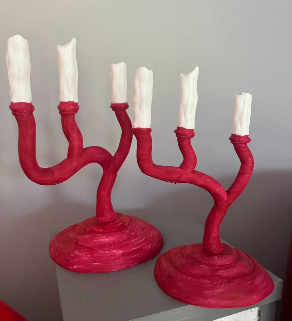 Whoville Grinch Inspired Candelabra Candlestick
