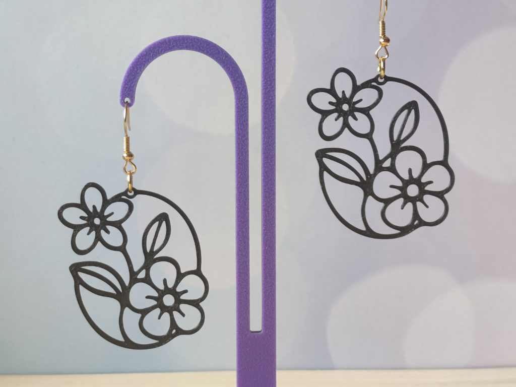 Pendientes florales