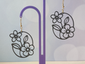 Pendientes florales