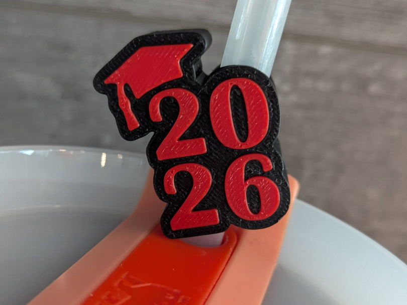 2026 Graduation Straw Topper for Stanley
