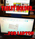 Tablet holder for laptop, notebook, macbook