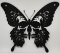 AI generated Butterfly skull Wall Art