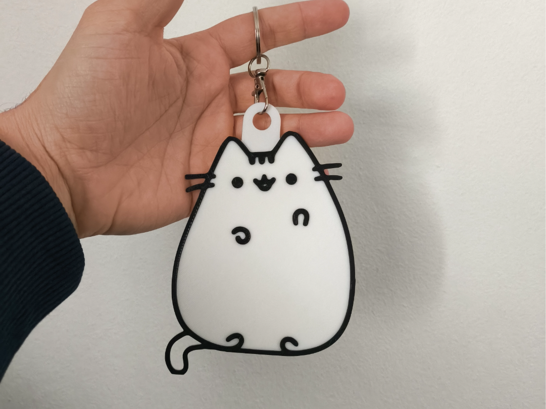 Keychain Pusheen meme cartoon