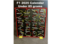 F1 2025 Calendar - 3-Sector Multicolor City Names