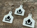 Ear Tag Shape for Keychains or Earrings
