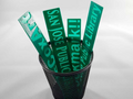 Customizable Text Bookmark with Recessed Letters