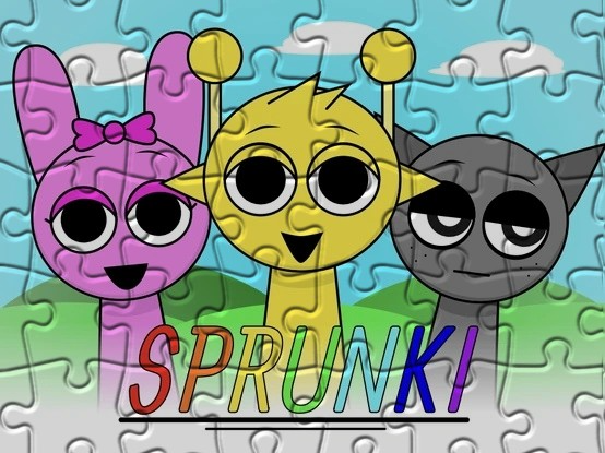 Sprunki Characters 12 Pcs Jigsaw Puzzle Collection