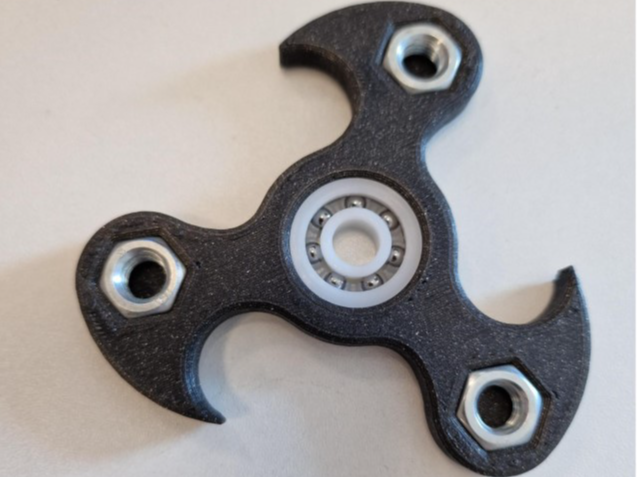 Fidget Spinner with Nuts