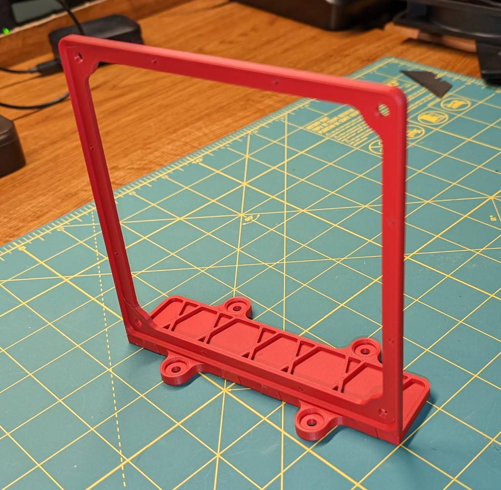140mm upright radiator bracket with modular cover holes