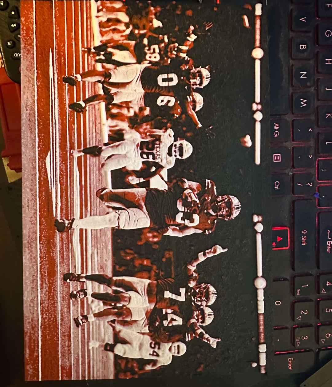 Jack Sawyer running for endzone