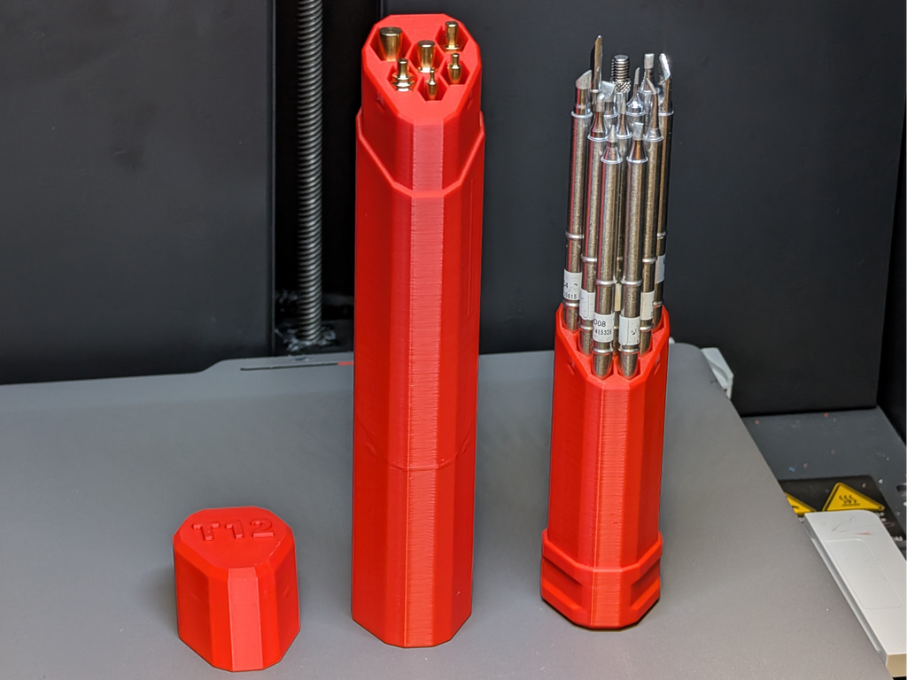 T12 Soldering Tip Case With CNCKitchen Heatset