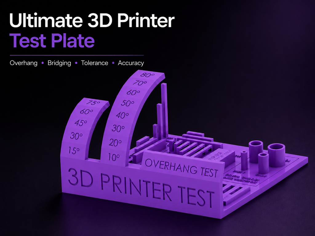 Ultimate 3D Printer Test Plate