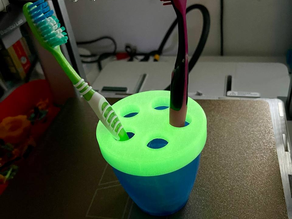 Toothbrush holder for lidl plastic cup