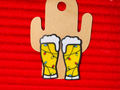 Christmas Beer Earrings