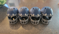 Football helmet 25% scale panthers colors