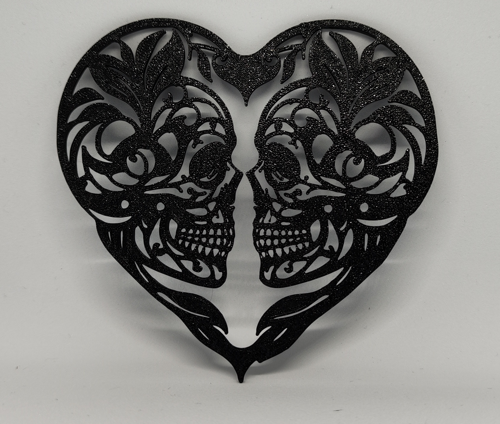 Heart and Skull Wall Art