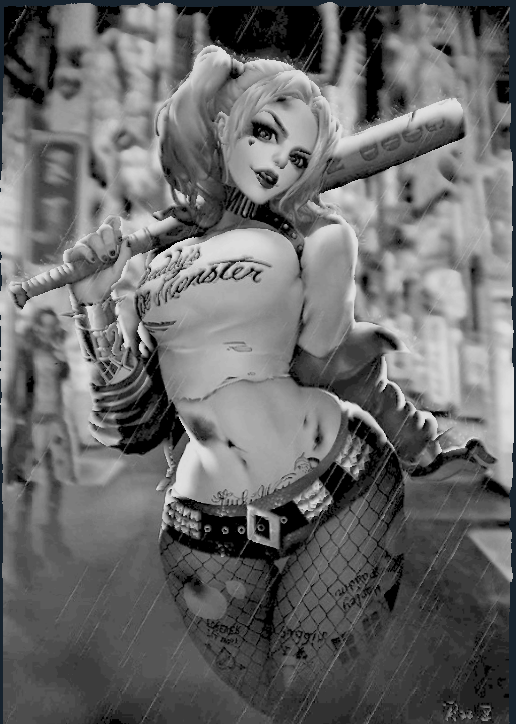 Harley Quinn in Fire