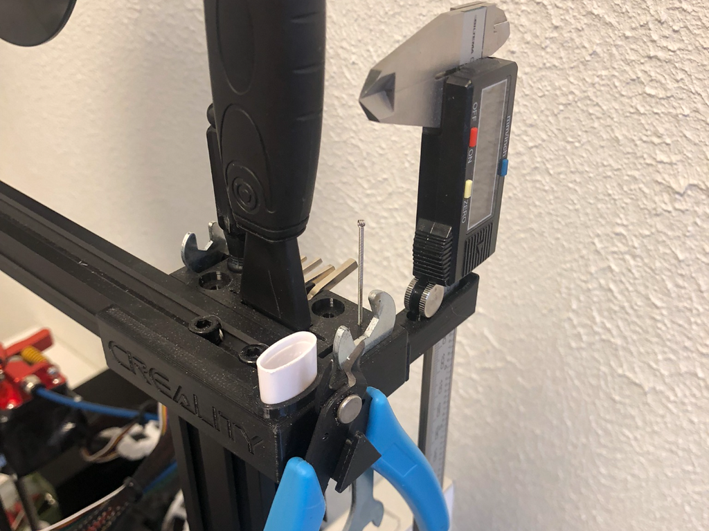Ender 3 Tool Holder with a caliper holder