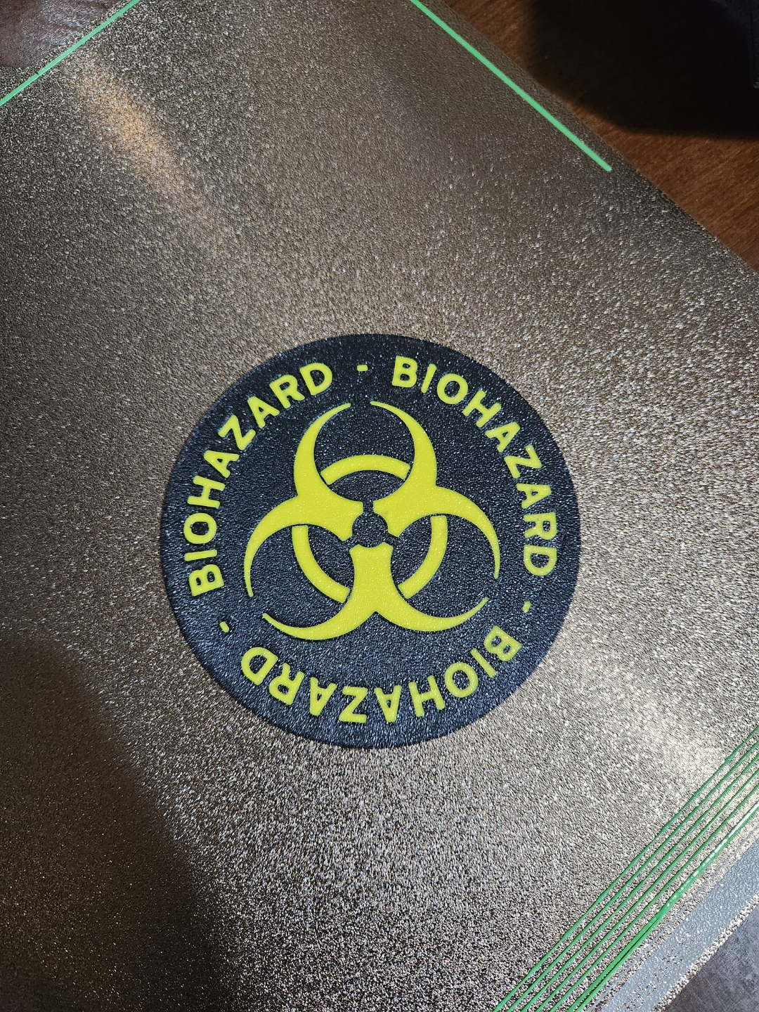 Biohazard coaster