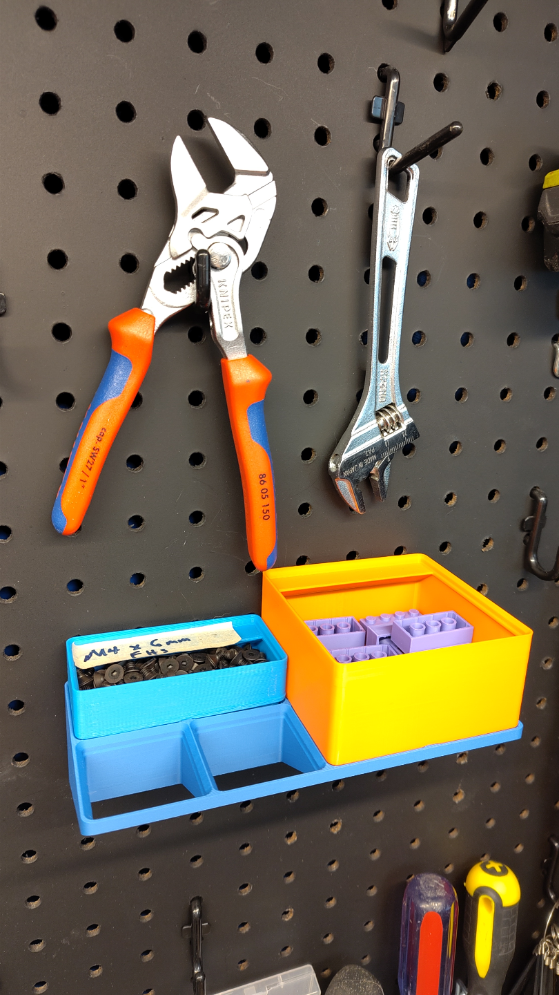 Universal Pegboard System - Gridfinity 2 x 4 Shelf