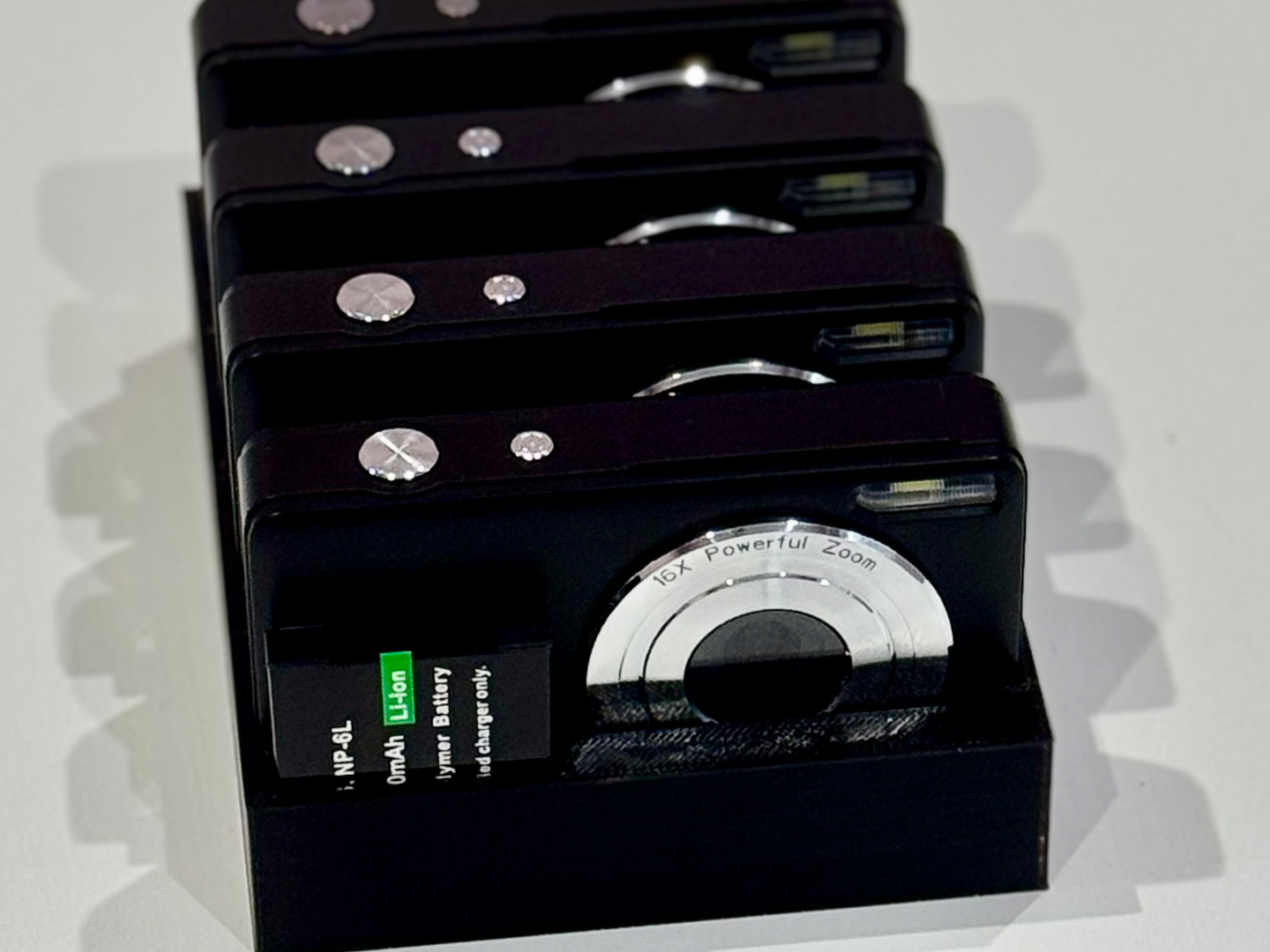 Digital Camera and Spare Battery Storage Tray