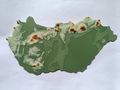 Terrain Map - Colored - Hungary - No AMS Nedded