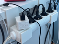 Power strip holder under desk