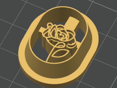Rose Oval Clay Cutter