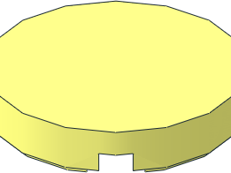 Brick Round 2 x 2 w Bottom Stud Holder Part 14769