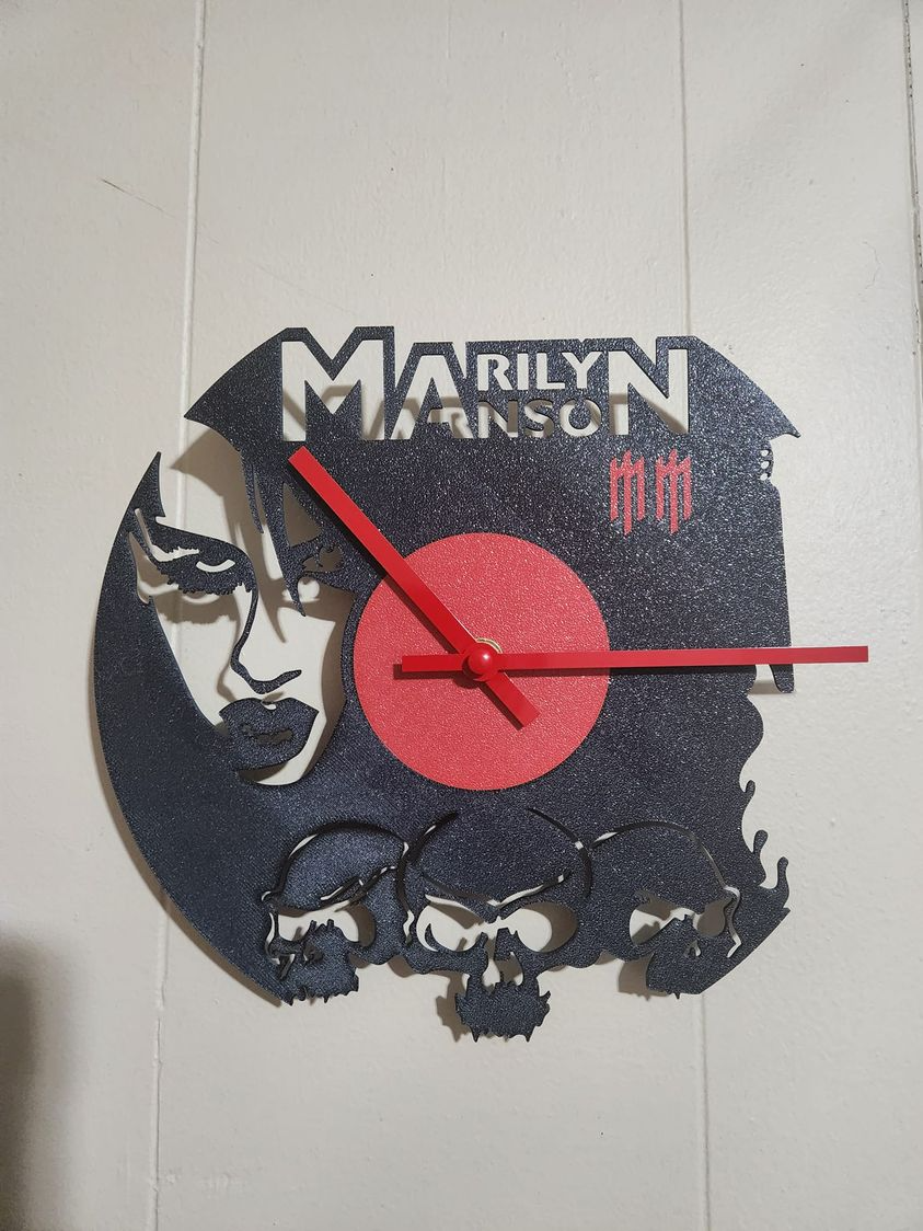 Marlyn Manson Clock