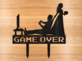 Game Over funny Cake Topper
