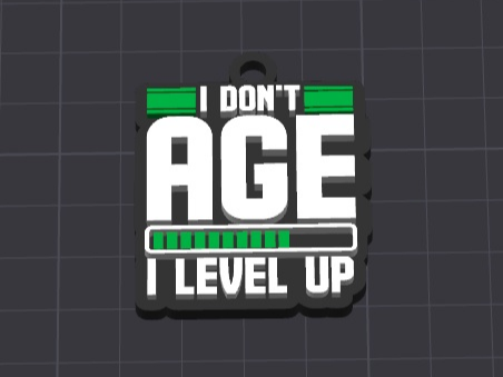 dont age fun keychain/charm (free commercial)