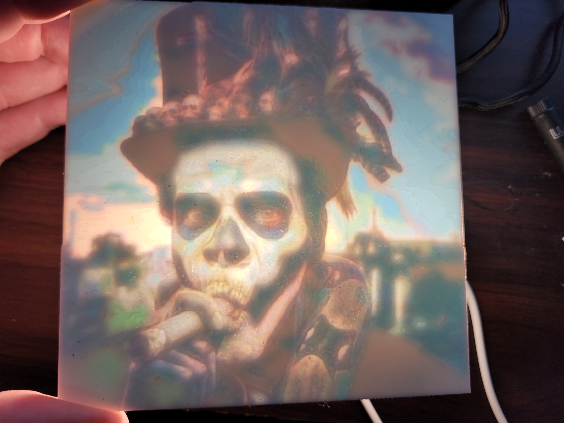 Voodoo colour Lithophane