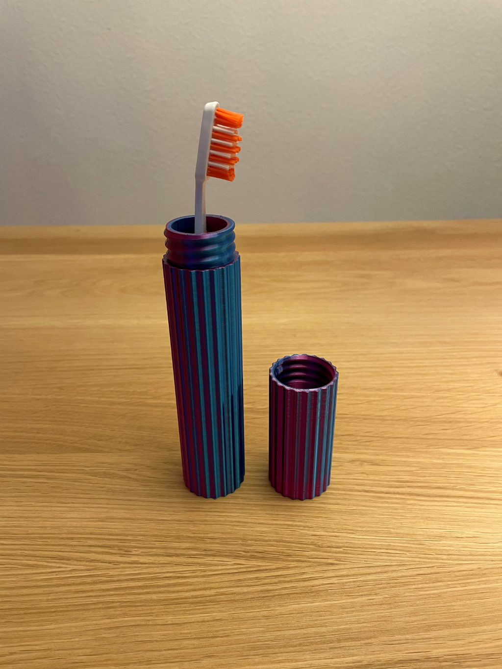 Travel Container Toothbrush