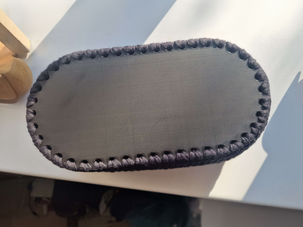 Crochet Handbag Bottom - 250x125mm