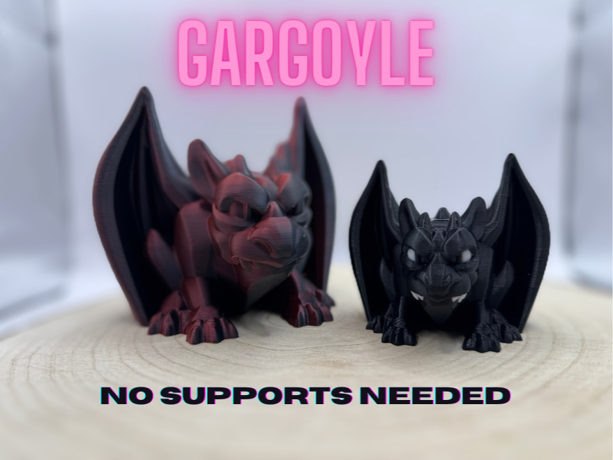Mini Gargoyle - No Supports needed - Easy Print!