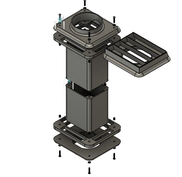 100mm Fan duct wall pass through