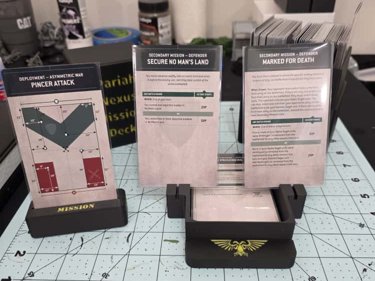 War Hammer Game Card Holder for Sleeved Deck